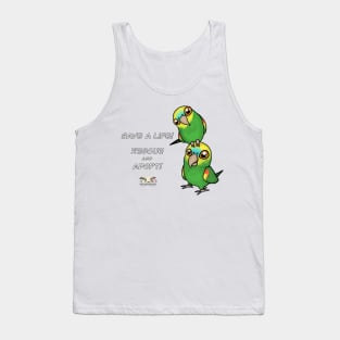 Save a Life!  Rescue & Adopt ~ Blue-Fronted Amazon Tank Top